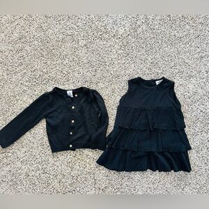 Black Cardigan & Dress